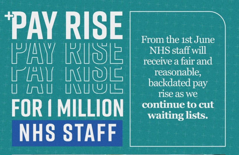 Over a million NHS staff in England to receive pay rise and lump sum